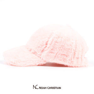 PINK FAUX FUR BASE CAP - Noah Christian 
