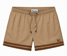 MEN'S QUICK-DRY SWIM TRUNKS - CAMEL
