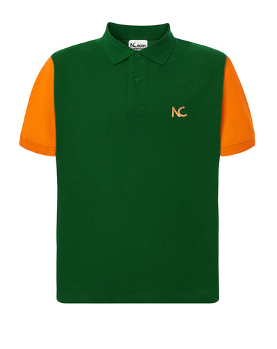 POLO CLASSIC FIT - FOREST GREEN & ORANGE