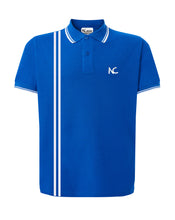 POLO CLASSIC FIT - ROYAL BLUE/WHITE STRIPES