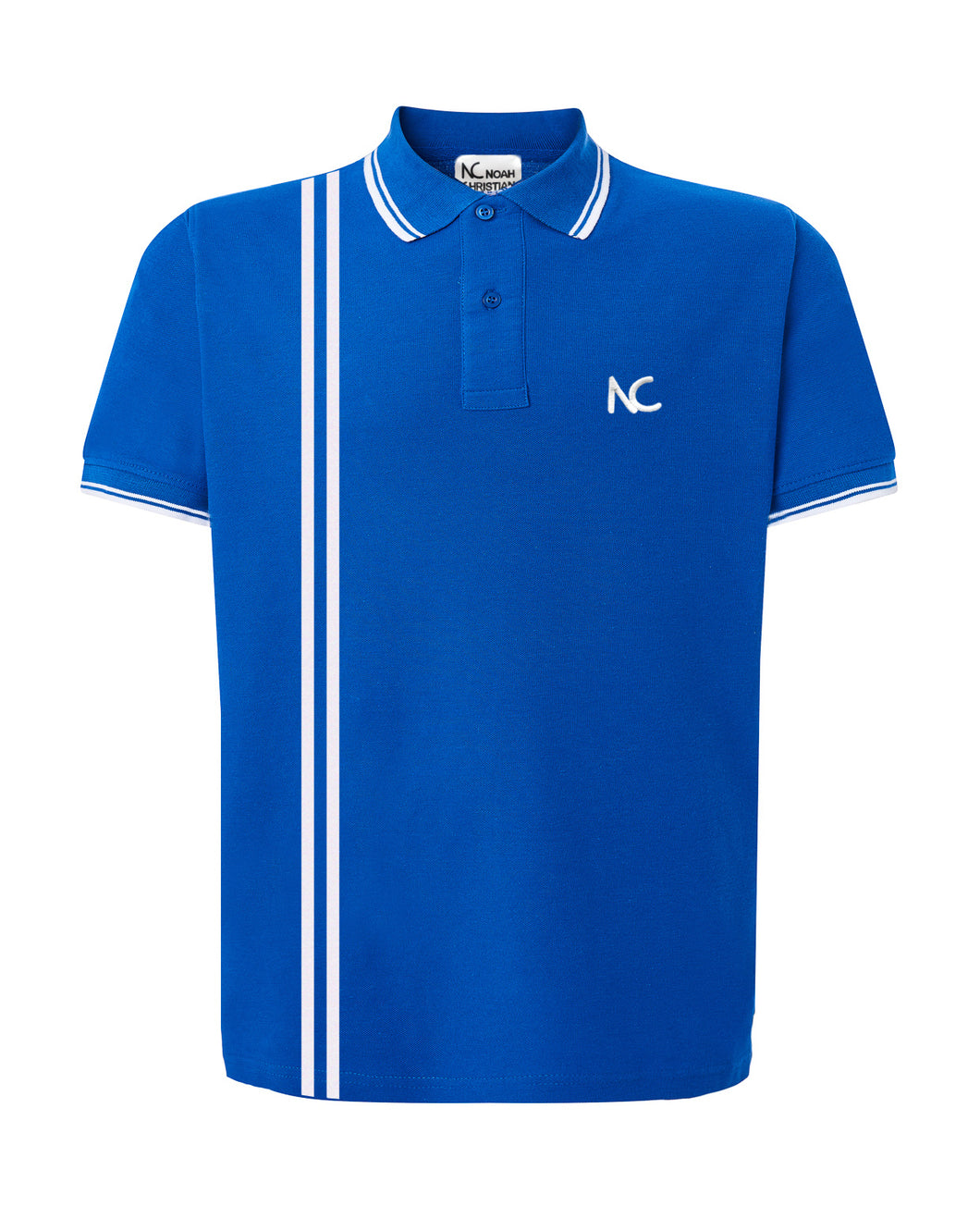 POLO CLASSIC FIT - ROYAL BLUE/WHITE STRIPES
