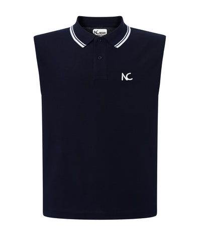 POLO-VEST SHIRT CLASSIC FIT - NAVY/WHITE