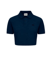 CROP POLO -  NAVY BLUE