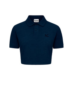 CROP POLO -  NAVY BLUE