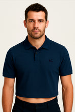 CROP POLO -  NAVY BLUE