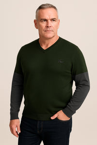 NC CONTRAST V-NECK JERSEY #01