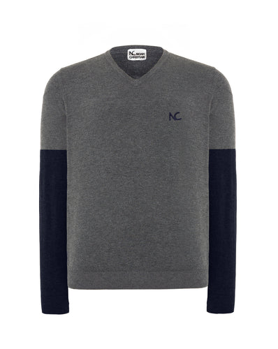 NC CONTRAST V-NECK JERSEY #03