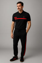 POLO AXIS - BLACK/RED
