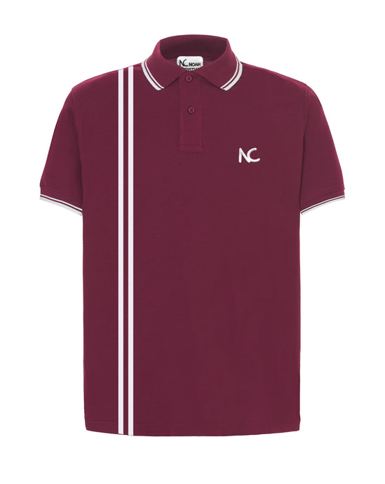 POLO DOUBLE TRACK - BURGUNDY/WHITE