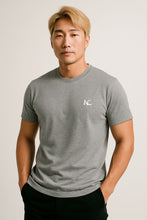 MELANGE GREY NC T-SHIRT - WHITE LOGO