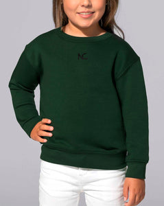 KIDS SWEATSHIRT - BOTTLE GREEN