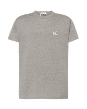 MELANGE GREY NC T-SHIRT - WHITE LOGO