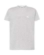 MELANGE GREY NC T-SHIRT - WHITE LOGO
