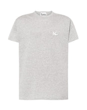 MELANGE GREY NC T-SHIRT - WHITE LOGO