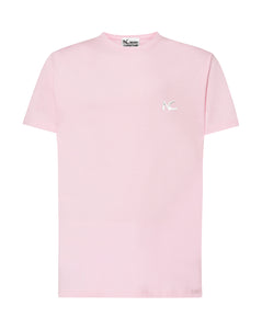 PINK NC T-SHIRT - WHITE LOGO