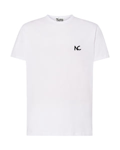 WHITE NC T-SHIRT - BLACK LOGO