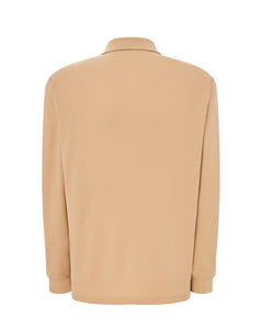 NC POLO LONG SLEEVE - SAND - Noah Christian 