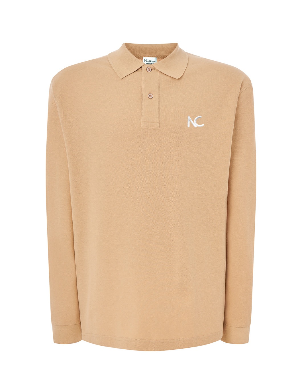 NC POLO LONG SLEEVE - SAND - Noah Christian 