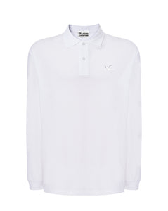 LONG SLEEVE POLO CLASSIC FIT - WHITE