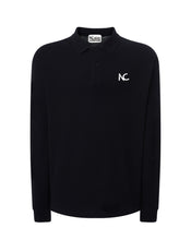 LONG SLEEVE POLO CLASSIC FIT - BLACK