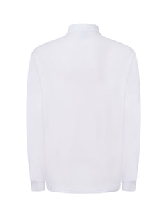 LONG SLEEVE POLO CLASSIC FIT - WHITE