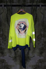 REFLECTIVE OVERSIZED SWEATER WITH EMBELLISHED COLOUR CHANGING SEQUIN & PRINT ON BACK - Noah Christian 