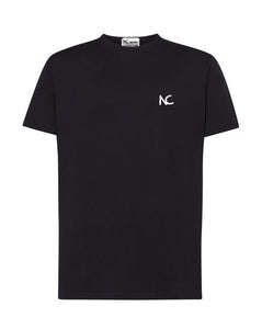 BLACK NC T-SHIRT - WHITE LOGO